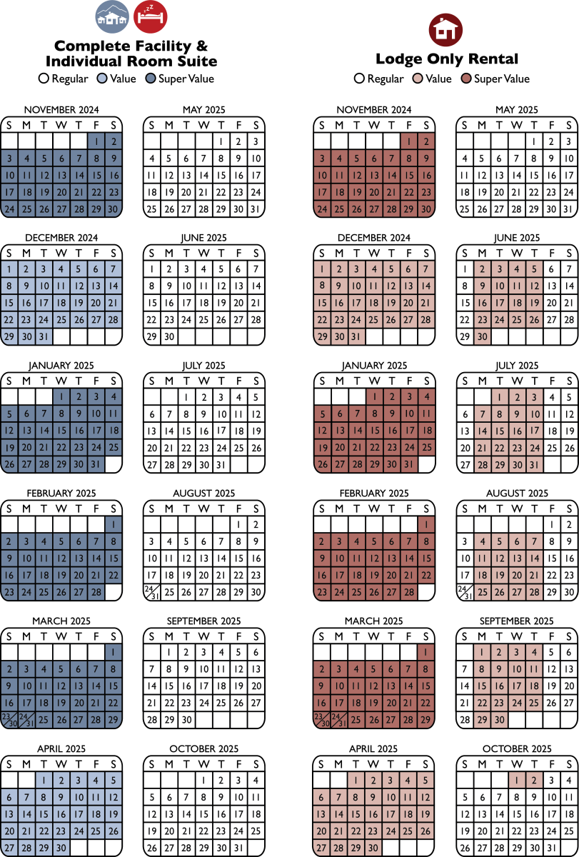 calendar of dates for rates