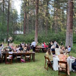 dinner in the meadow