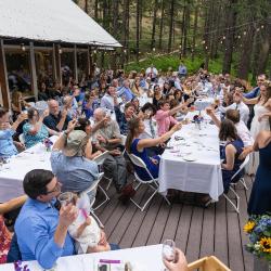 Dinner on the lodge deck