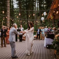 Dancing on lodge deck