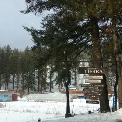 Tierra in winter- sign with sun