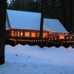 lodge in winter