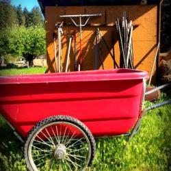 red wheelbarrow